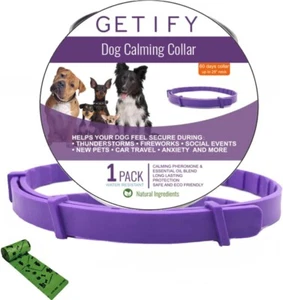 Calming Collar for Dogs Stress Relief Dog Separation Anxiety Pheromone + Bags - Picture 1 of 6