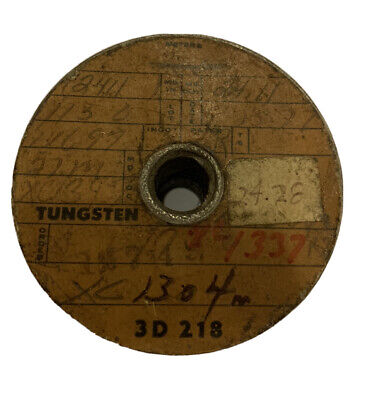 NOS General Electric Vintage Tungsten Fine Wire 0.0018” Diameter 1304 Meters • 123.90£