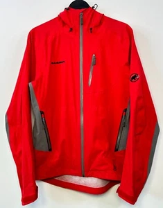 Men's Mammut DryTech Premium Stoney HS Shell Rain Red Jacket Size L - Picture 1 of 10
