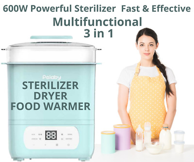 600W Multifunctional Bottle Steriliser Dryer Food Warmer Cup Tong Cleaning Brush • 21.99£