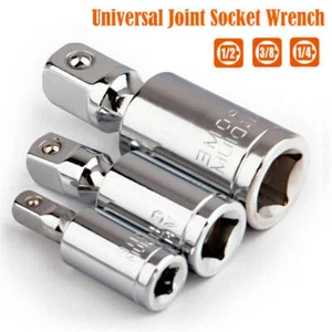 3PCS Impact Universal Joint Swivel Socket Adapter Set 1/4" 3/8" 1/2" Drive 360° - Picture 1 of 5