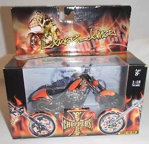 2004 Jesse James West Coast Chopper 1:18 Diablo Soft Tail Funline Motorcycle - Picture 1 of 2
