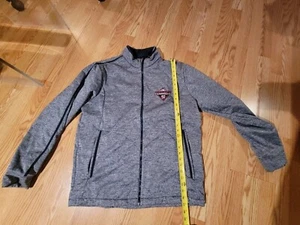 Chaqueta delantera antigua XL 2019 serie mundial Washington Nationals con cremallera gris  - Imagen 1 de 7