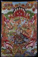 35 inch Tibet Nepal Handmade Embroidery Exquisite Thangka Painting mural 92383