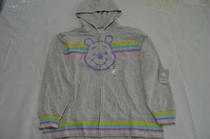 Chaqueta con Capucha Disney Winnie the Pooh con Cremallera Bolsillo Canguro Gris Talla 2XL Nueva con Etiquetas - Imagen 1 de 6
