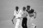 West Indies fans congratulate Collis King on scoring 86 as - 1979 Cricket Photo