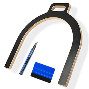 Auto Mirror Wrap Tools U-Type Mirror Wrap Tools Kit with Felt Squeegee and Knife - Picture 1 of 12