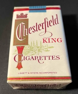 Vintage Empty Chesterfield King Cigarette Pack Package Stage Car Show Prop - Picture 1 of 1