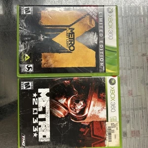 Metro 2033 & Last Light (Microsoft Xbox 360, 2010) Complete With Manual Bundle - Picture 1 of 7