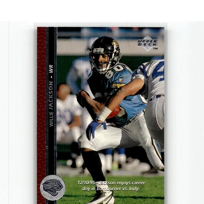 1996 Upper Deck #255 Willie Jackson Jacksonville Jaguars Football Card - Image 1 of 2
