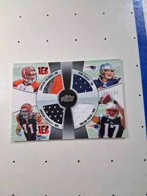 TOM BRADY 2010 TOPPS PRIME 4TH QUARTER COMBO RELIC JERSEY CARD 122/124  - Image 1 of 4