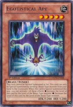YuGiOh Egotistical Ape DREV-EN008 Rare Englisch Excellent unl. - Bild 1 von 2