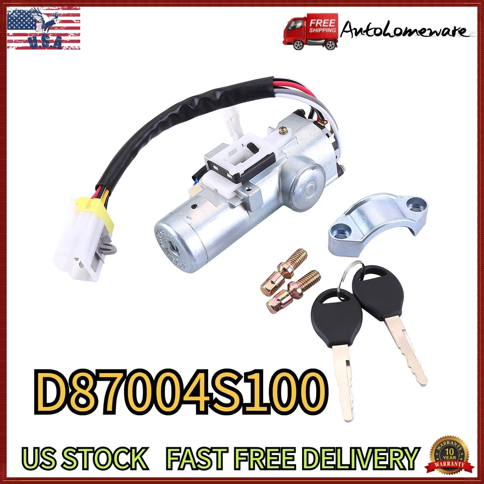 For 1999-04 Nissan Xterra Frontier SC SE SVE XE Ignition Switch w/ Lock Cylinder - Imagem 1 de 4