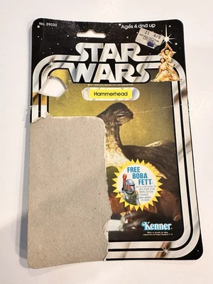 1983 Star Wars Retorno del Jedi Hammerhead Figura Tarjeta Atrás SOLO Foto 1 de 2