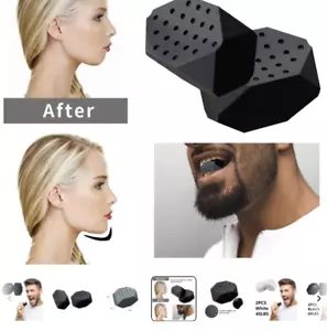 2pcs 50/60Lbs Jaw Exerciser Redefine Jawline Trainer Double Chin Jawliner Facial - Picture 1 of 5