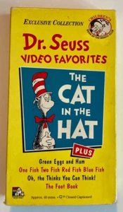 Dr. Seuss Video Favorites - VHS 1994 - The Cat in the Hat plus 4 other stories - Picture 1 of 3