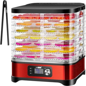 8-Trays Food Dehydrator Machine Adjustable Timer Temp 400W Jerky Fruit Drying - Picture 1 of 7