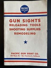 Vtg Orig Pacific Gun Sight Co A Shooters Hand Book Catalogue Of Supplies 1945