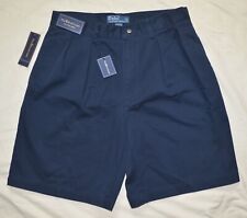 New 42" XL Extra Large Mens Polo Ralph Lauren Tyler Shorts Navy Blue 100% Cotton