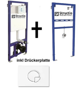 Unterputzspülkasten Vorwandelement Waschtisch Wand WC Spülkasten Toiletten Set - Bild 1 von 8