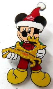 Disney Pin Osborne Spectacle of Lights 2001 Mickey w/ Reindeer LE 5000 #8135 - Picture 1 of 2