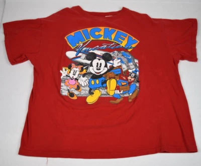 Camiseta de Colección Mickey Mouse Talla M Años 80 Mickey Vacaciones con Minnie y Pluto Foto 1 de 4