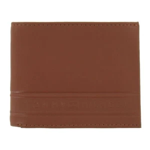 Tommy Hilfiger Men's Bi-Fold Leather Wallet 2-Fold ( Tan) $55 - Picture 1 of 4