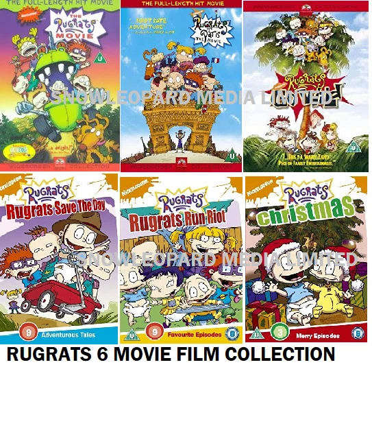 RUGRATS 6 MOVIE FILM COLLECTION PARIS MOVIE GO WILD SAVE THE DAY CHRISTMAS NEW - Image 1 of 1