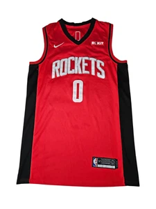 Nike Russell Westbrook #0 Houston Rockets Jersey Swingman Red Mens Size 52 - Picture 1 of 5