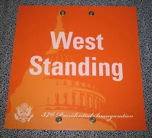 Barack Obama Einweihung Teilnahmebereich Orig Schwerlast 21" x 21" PLAKATSCHILD - Bild 1 von 3