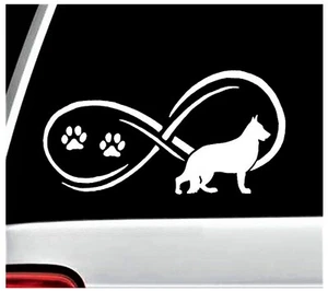 Calcomanía adhesiva infinita perro pastor alemán K-9 K9 policía perro coche ventana camión - Imagen 1 de 3