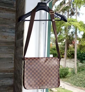 LOUIS VUITTON BAG logo brown ebene damier lv messenger business travel - Bild 1 von 24