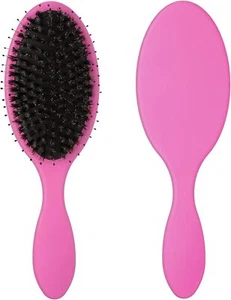 Denman Tangle Tamer Ultra Pink Detangling Paddle Brush For Curly Hair And Black