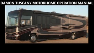 DAMON TUSCANY MOTORHOME MANUALs 455pg MotorCoach RV Service Maintenance & Repair - Picture 1 of 9
