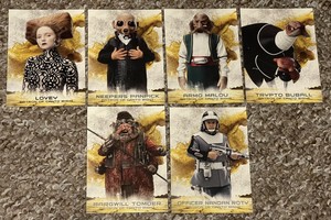Topps star wars the last jedi series 2 patron of canto bight set NOT COMPLETE