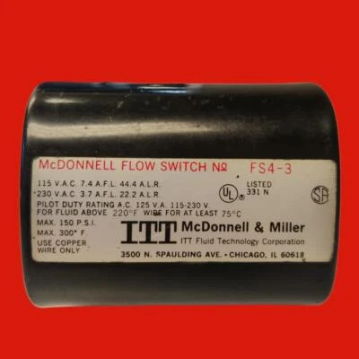 McDonnell & Miller No. Interruptor de flujo FS4-3 Foto 1 de 4