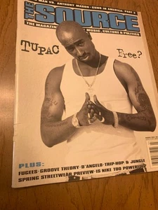 Vtg The Source Magazine Tupac Free Issue March 1996 Good Cond XXL Vibe - Picture 1 of 9