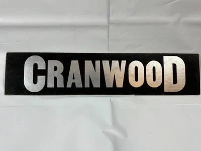 Vtg 50s 60s CRANWOOD Cardboard Horse Race Track Advertising Sign - Image 1 of 4