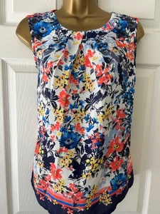 Immac Red Herring Floral Sleeveless blouse Size 12 - Picture 1 of 2
