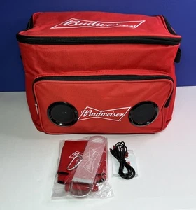 Altavoz Bluetooth Budweiser enfriador suave con abrebotellas y 2 latas Koozies - Imagen 1 de 9