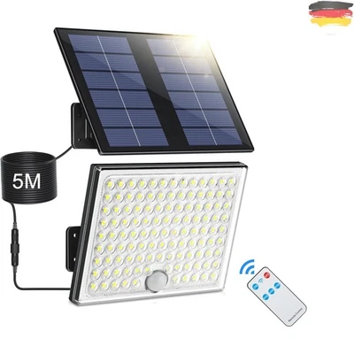 Solarlampen für Außen mit Fernbedienung,Außenlampe mit bewegungsmelder,  Sola... - Bild 1 von 4