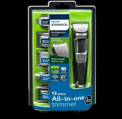 Philips Norelco MG3750 Multigroom All-in-One Beard Trimmer Series 3000 13 Piece - Image 1 of 4