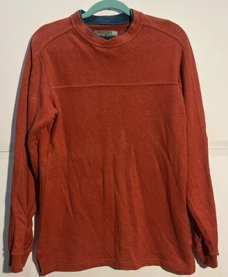 The Territory Ahead Hemp Cotton Sweatshirt Small – Burnt Orange, Long Sleeve, Cl - Image 1 of 4