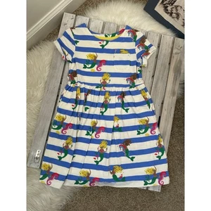 Mini Boden Kids Girls Striped Mermaid Dress - Picture 1 of 6