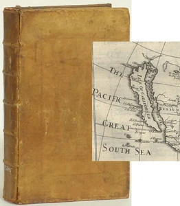 John Senex maps California as island Geographical Grammar 1725 Patrick Gordon - Imagen 1 de 11