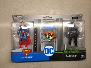 DC Heroes Unite SUPERMAN vs. DARKSEID 4" Action Figure Battle Pack 1st Edition - Picture 1 of 9