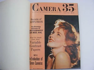 Camera 35 Magazine 6 Issue 1962 Bound Hardcover Edition Minolta Kodak Nikon Ads - Picture 1 of 8