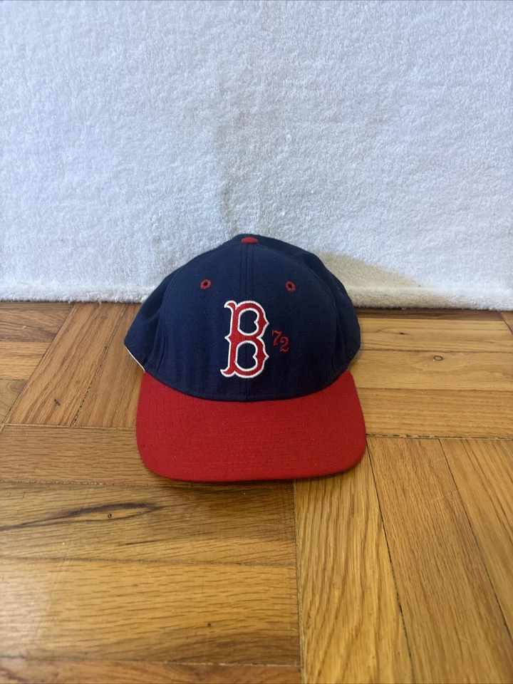 Antigo DeLong azul marinho vermelho Boston Red Sox? Chapéu SnapBack Feito nos EUA FRETE GRÁTIS - Imagem 1 de 4