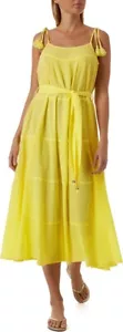 NWT Melissa Odabash Womens Fru Cotton Gauze Cover Up Sundress Size Small Lemon - Picture 1 of 12