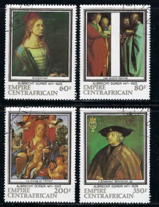 Central African Empire - 1978 4v. CTO NH • Albrecht Durer • Paintings • Art - Picture 1 of 3